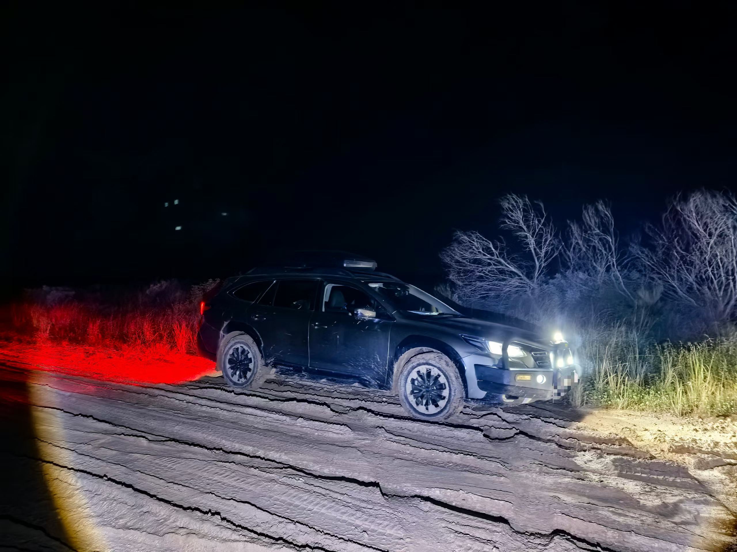 雪地夜路